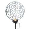 Globo Sun Solarleuchte LED Silber, 2-flammig