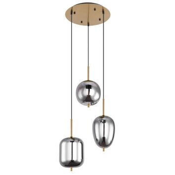 Globo BLACKY Pendelleuchte Messing, 3-flammig