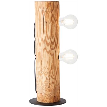 Holz hell, LED Brilliant Schwarz | Odun Pendelleuchte lampe G99434/36