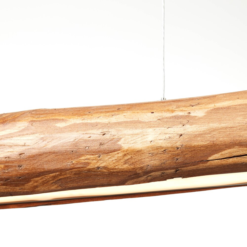 Brilliant Odun Pendelleuchte LED Holz lampe hell, | Schwarz G99434/36