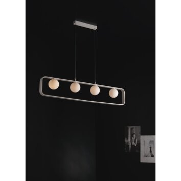 Luce Design Roxy Pendelleuchte Weiß, 4-flammig