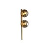 Luce Design PLUTO Wandleuchte Gold, 2-flammig