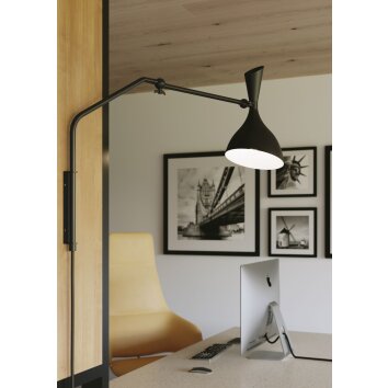 Luce Design MORGAN Wandleuchte Schwarz, 1-flammig