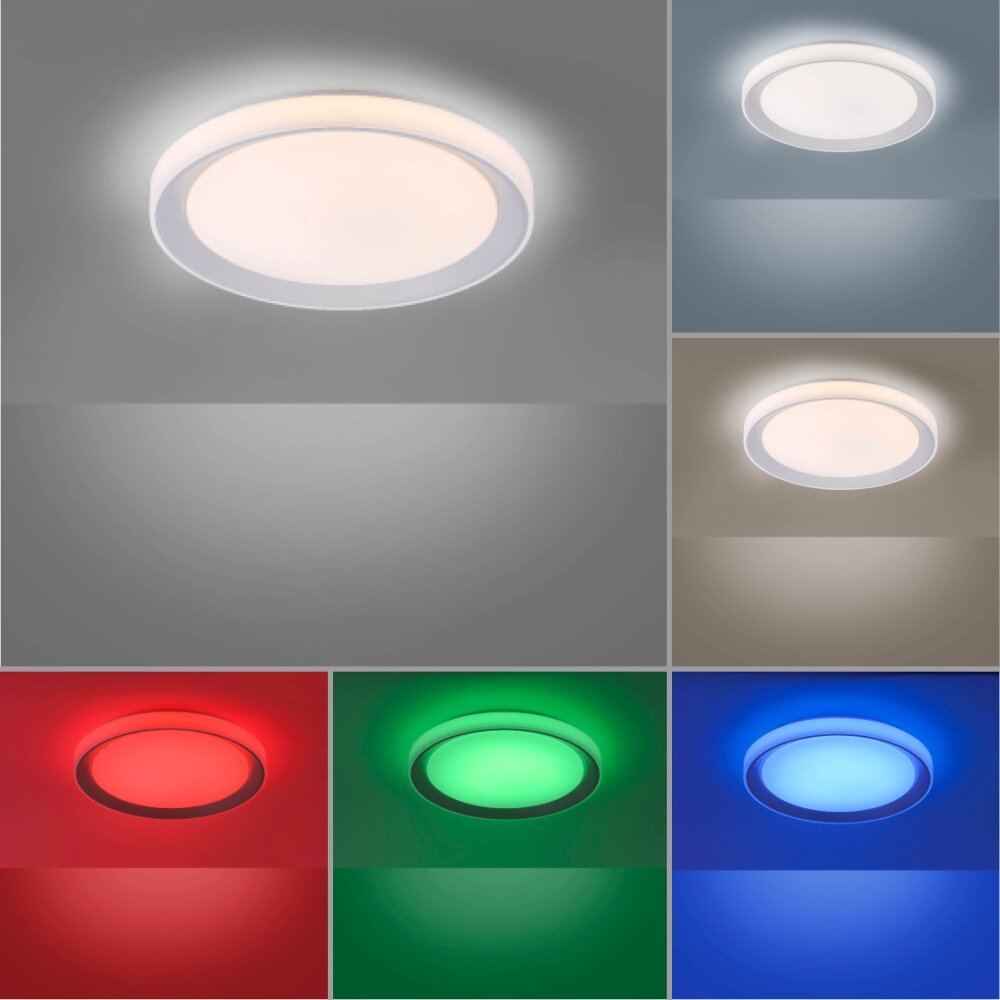 LED Direkt Silber Leuchten 15110-21 LOLAsmart-LENI Deckenleuchte