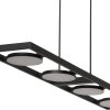 Steinhauer Soleil Pendelleuchte LED Schwarz, 4-flammig