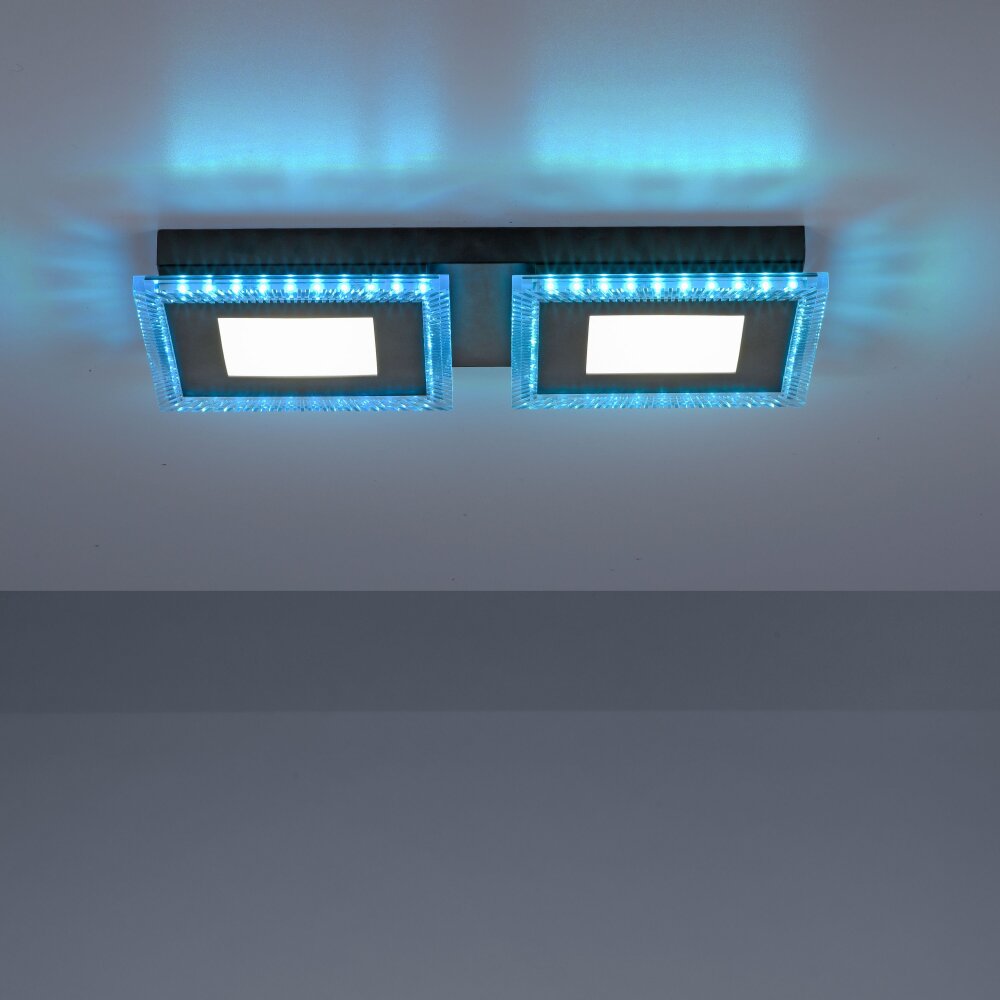 ACRI Schwarz Direkt Deckenleuchte Leuchten 14512-18 LED