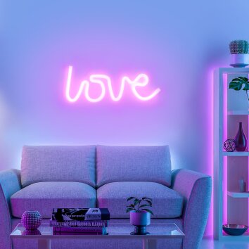 Direkt LED NEON-LOVE Pink Leuchten Dekoleuchte 85021-87