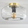 Boza Deckenleuchte Glas 28 cm Messing, 1-flammig