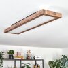 Salmi Deckenpanel LED Holzoptik, Schwarz, 1-flammig