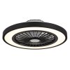 Globo Blizzak Deckenventilator LED Schwarz, 1-flammig, Fernbedienung