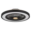 Globo Blizzak Deckenventilator LED Schwarz, 1-flammig, Fernbedienung