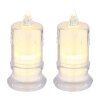 Globo Candle Tischleuchte LED Transparent, Klar, 1-flammig