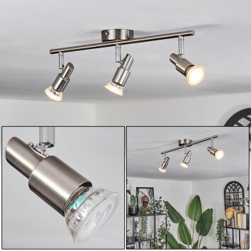 Gropptorp Deckenleuchte LED Nickel-Matt, 3-flammig