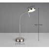 Reality Moreno Tischleuchte LED Nickel-Matt, 1-flammig