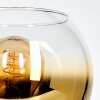 Koyoto Tischleuchte Glas 15 cm Gold, Klar, 1-flammig