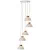 Brilliant Nalam Pendelleuchte Beige, 5-flammig