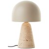 Pilzlampe Brilliant Nalam Tischleuchte Beige, 1-flammig