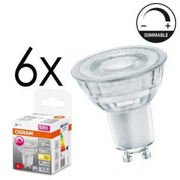 LED GU10 6er Set 3,7 Watt 2700 Kelvin 230 Lumen