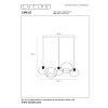 Lucide CIRCLE Pendelleuchte Schwarz, 3-flammig