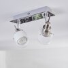 Maren Deckenleuchte LED Chrom, Nickel-Matt, 2-flammig