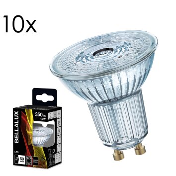 LED GU10 10er Set 4,3 Watt 2700 Kelvin 350 Lumen