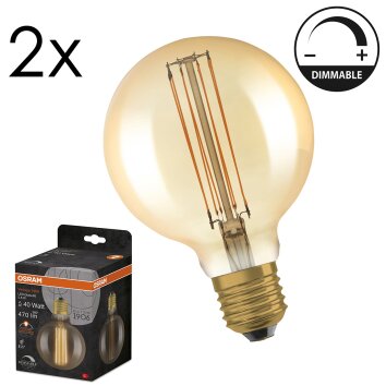 LED E27 2er Set 5,8 Watt 2200 Kelvin 470 Lumen