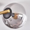 Gastor Deckenleuchte Glas 15 cm Gold, Schwarz, 3-flammig