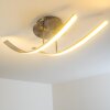 Aranu Deckenleuchte LED Edelstahl, Nickel-Matt, 2-flammig