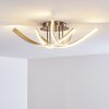 Aranu Deckenleuchte LED Nickel-Matt, 4-flammig