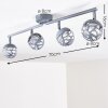 Covane Deckenleuchte LED Blau, Grau, 4-flammig