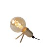 Lucide PUKKI Tischlampe Gold, 1-flammig