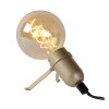 Lucide PUKKI Tischlampe Gold, 1-flammig